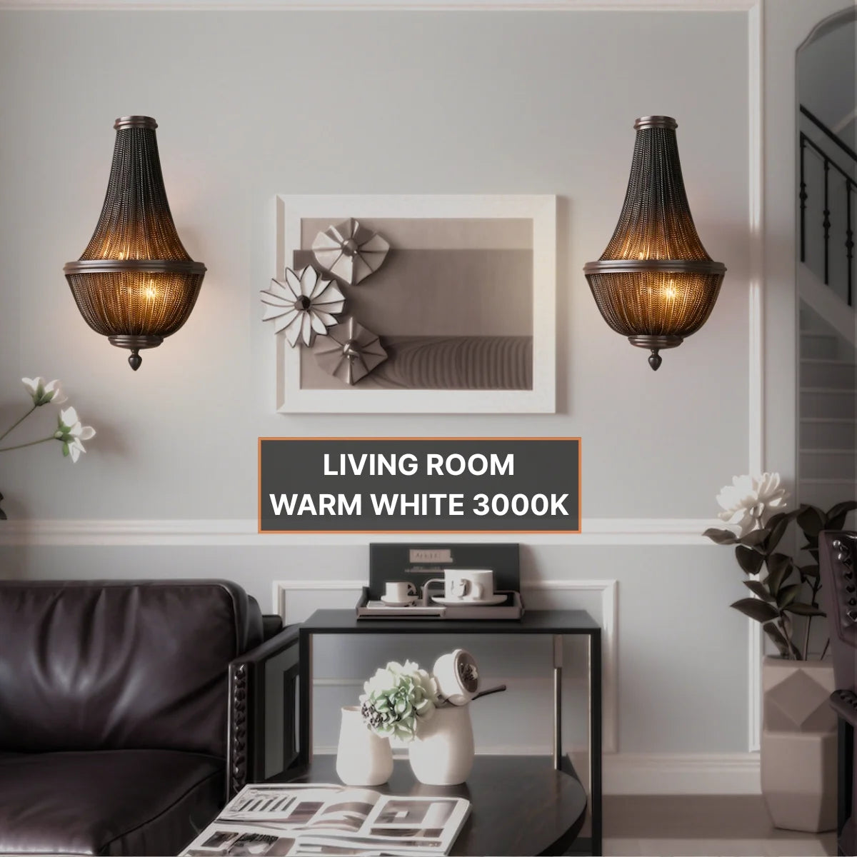 black wall sconces