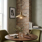 Modern brass hanging pendant lamp by YOOGEE for elegant living space illumination