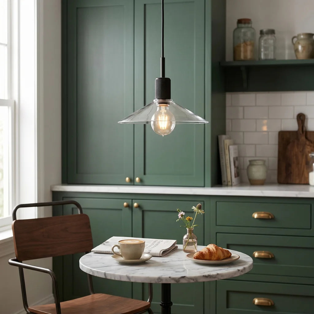 YOOGEE Brassa brass pendant light for warm luxury kitchen island and dining room lighting
