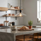 Modern brass hanging pendant lamp by YOOGEE for elegant living space illumination