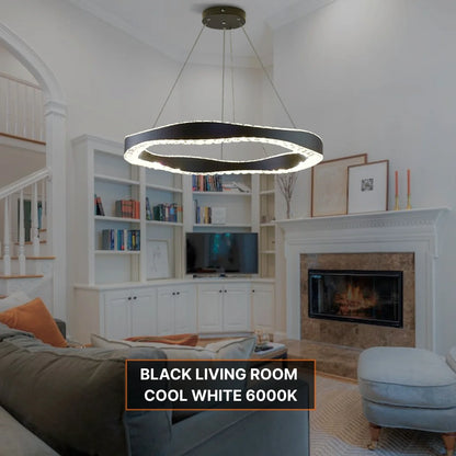 bright coloured chandelier