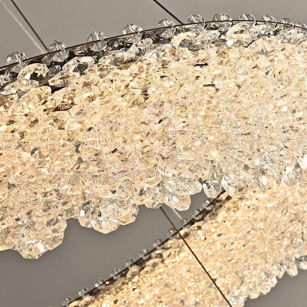 brushed gold chandelier