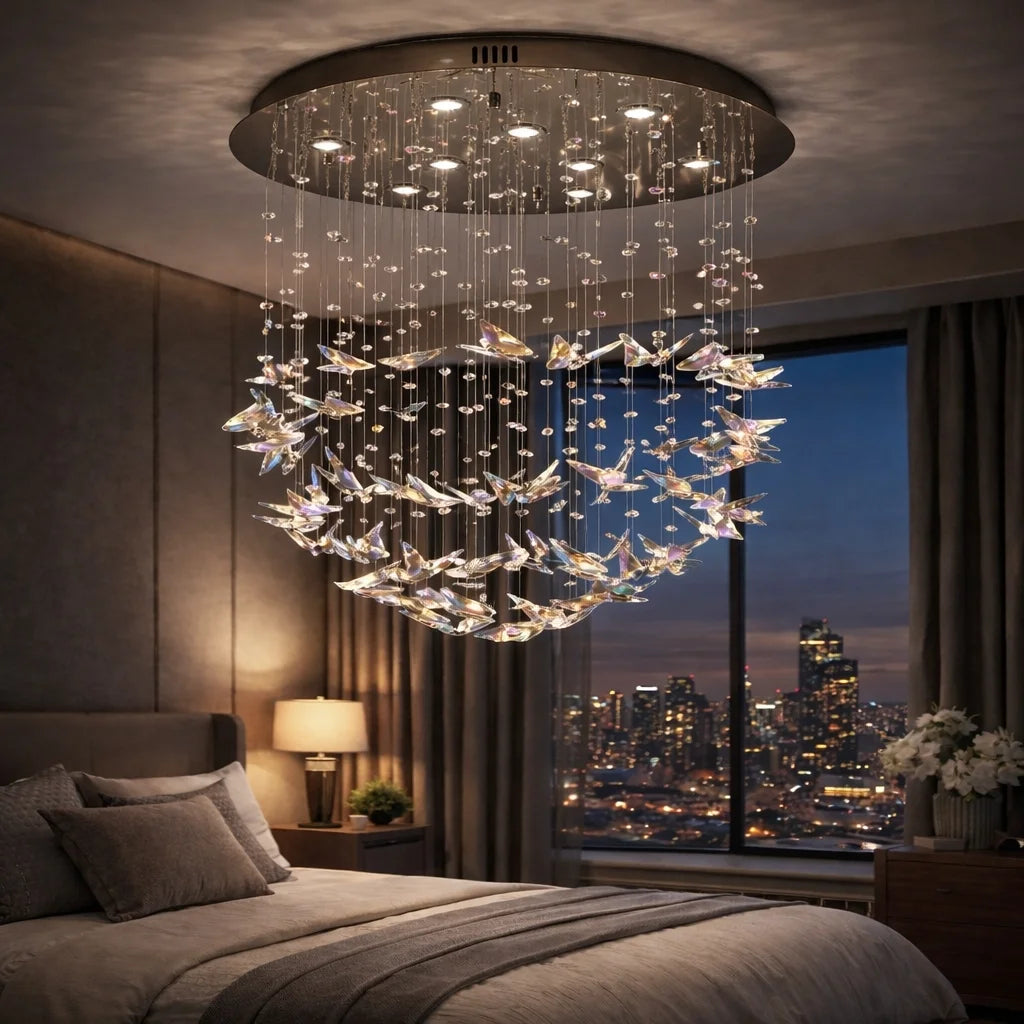 butterfly crystal chandelier