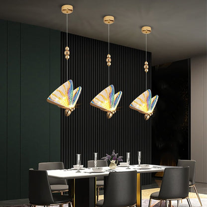 butterfly pendant light shade