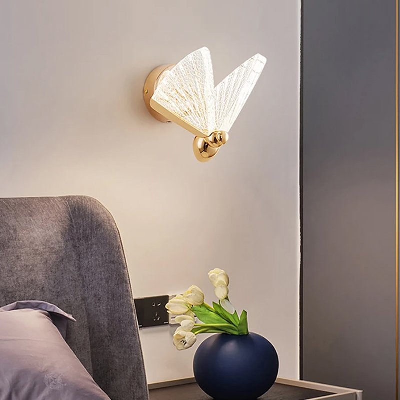 butterfly wall sconce