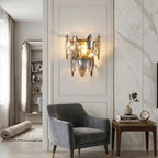 Cascadia decorative crystal wall sconce for upscale modern home interiors