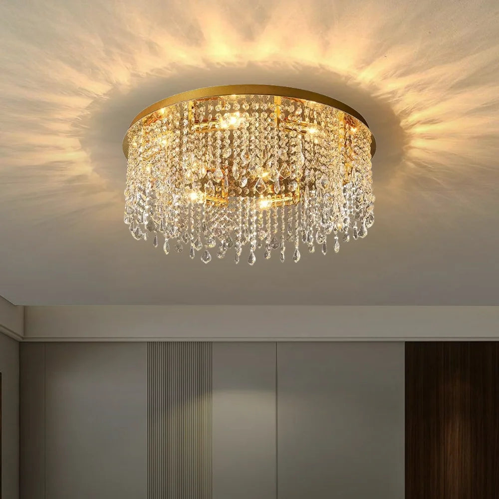 ceiling crystal light fixtures
