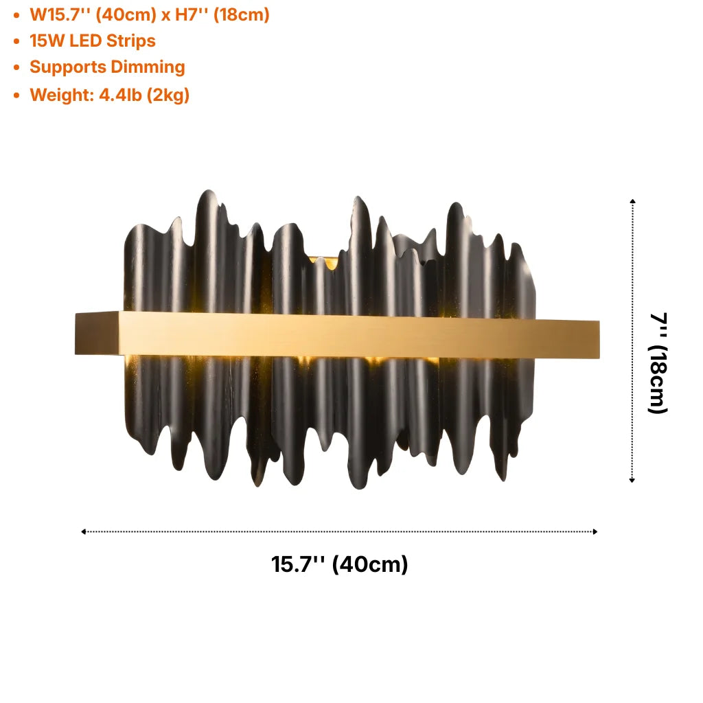 Modern wall sconce by YOOGEE for luxury bedroom and hallway decor