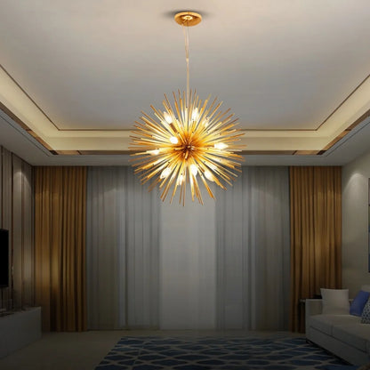 chandelier black and gold