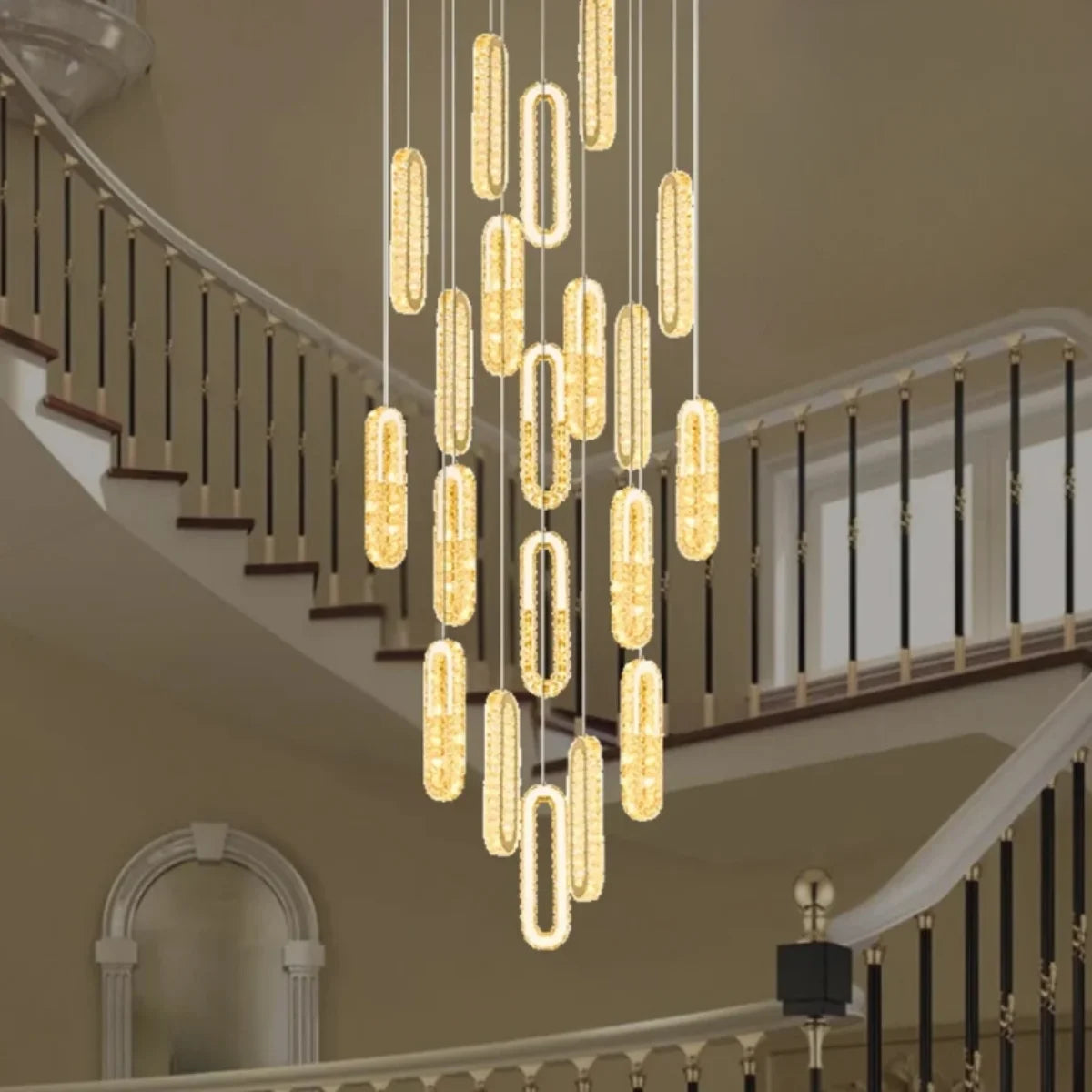 chandelier for duplex house