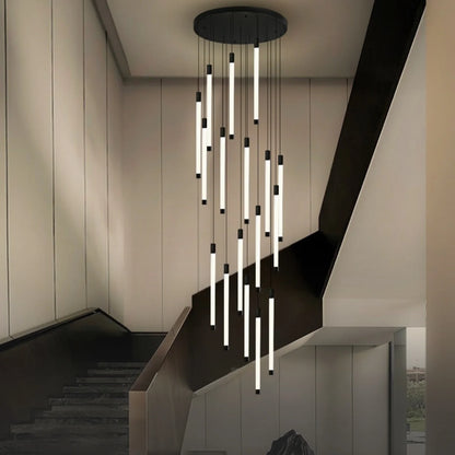 chandelier staircase