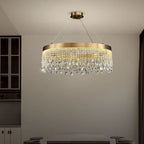 chandelier with round crystals