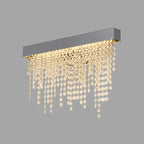 chrome crystal wall lamp