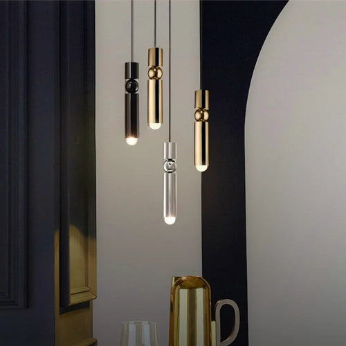 chrome chandelier with crystals​