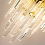 chrome crystal chandelier
