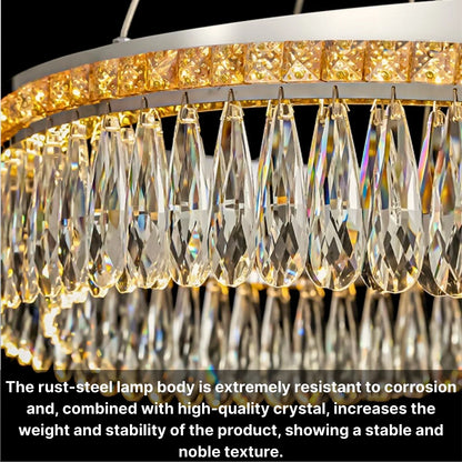 chrome crystal chandelier modern