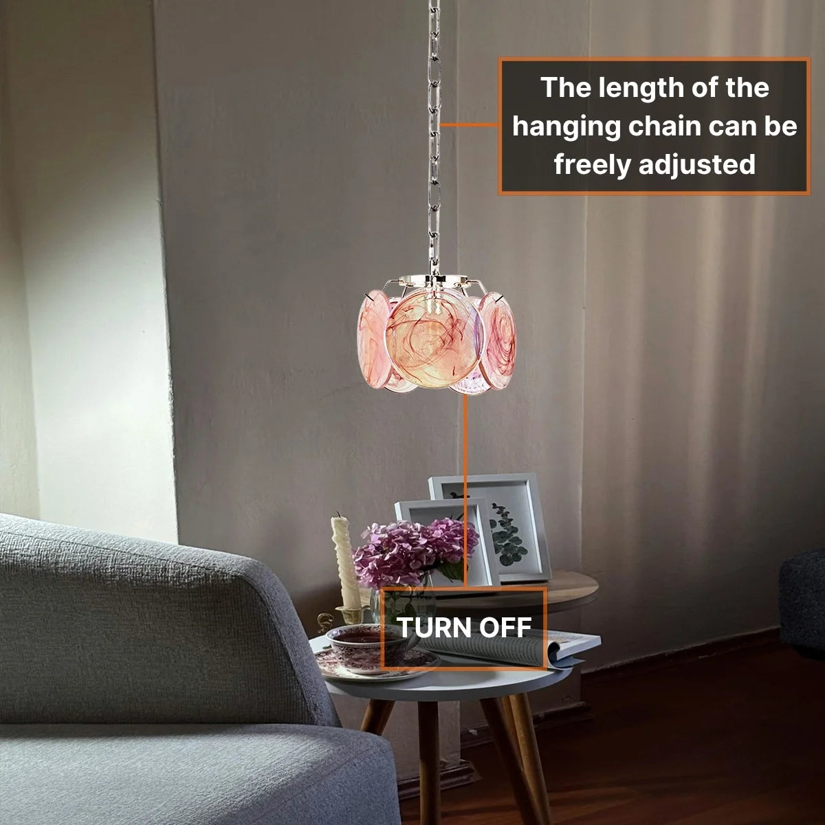 chrome mini pendant light