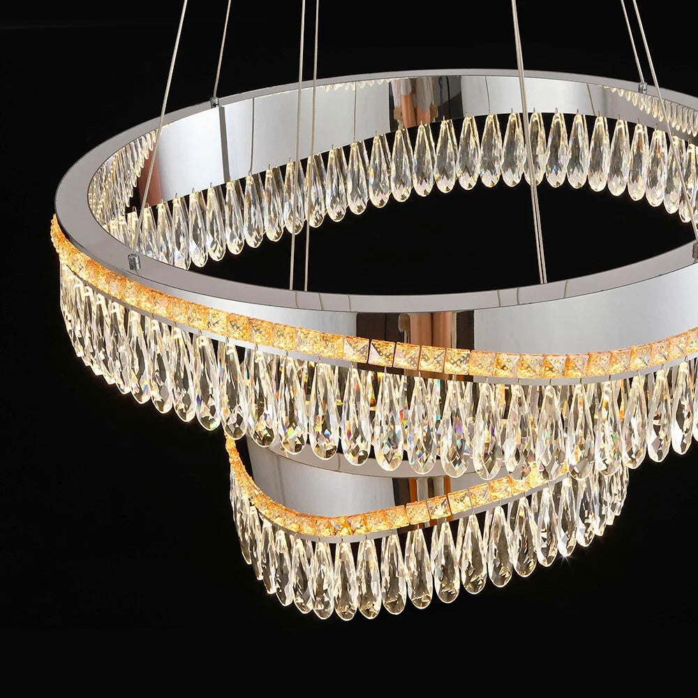 chrome modern chandelier small