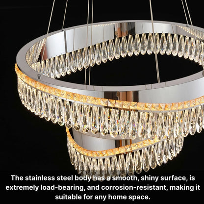 chrome modern chandelier small