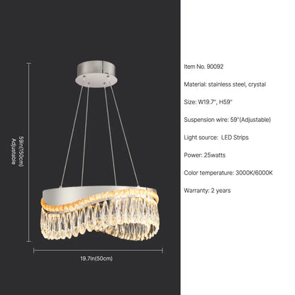 chrome modern contemporary chandelier