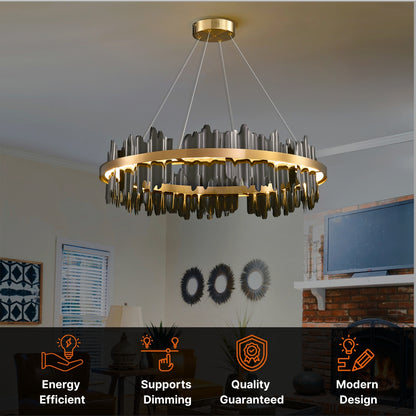 contemporary black chandelier