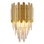 contemporary chrome chandelier