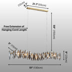 contemporary crystal chandelier