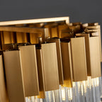crystal and gold chandelier