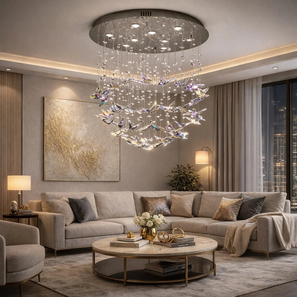 crystal butterfly chandelier