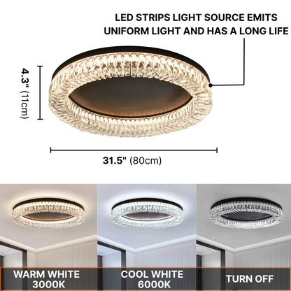 crystal ceiling fan light kit​