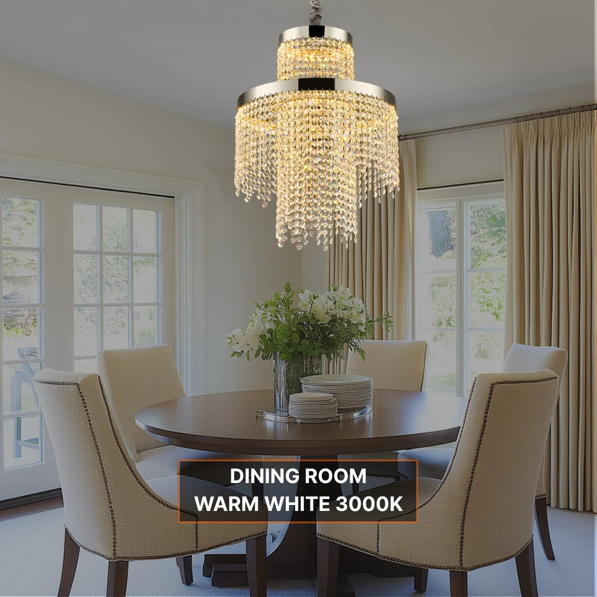 crystal chandelier ceiling light