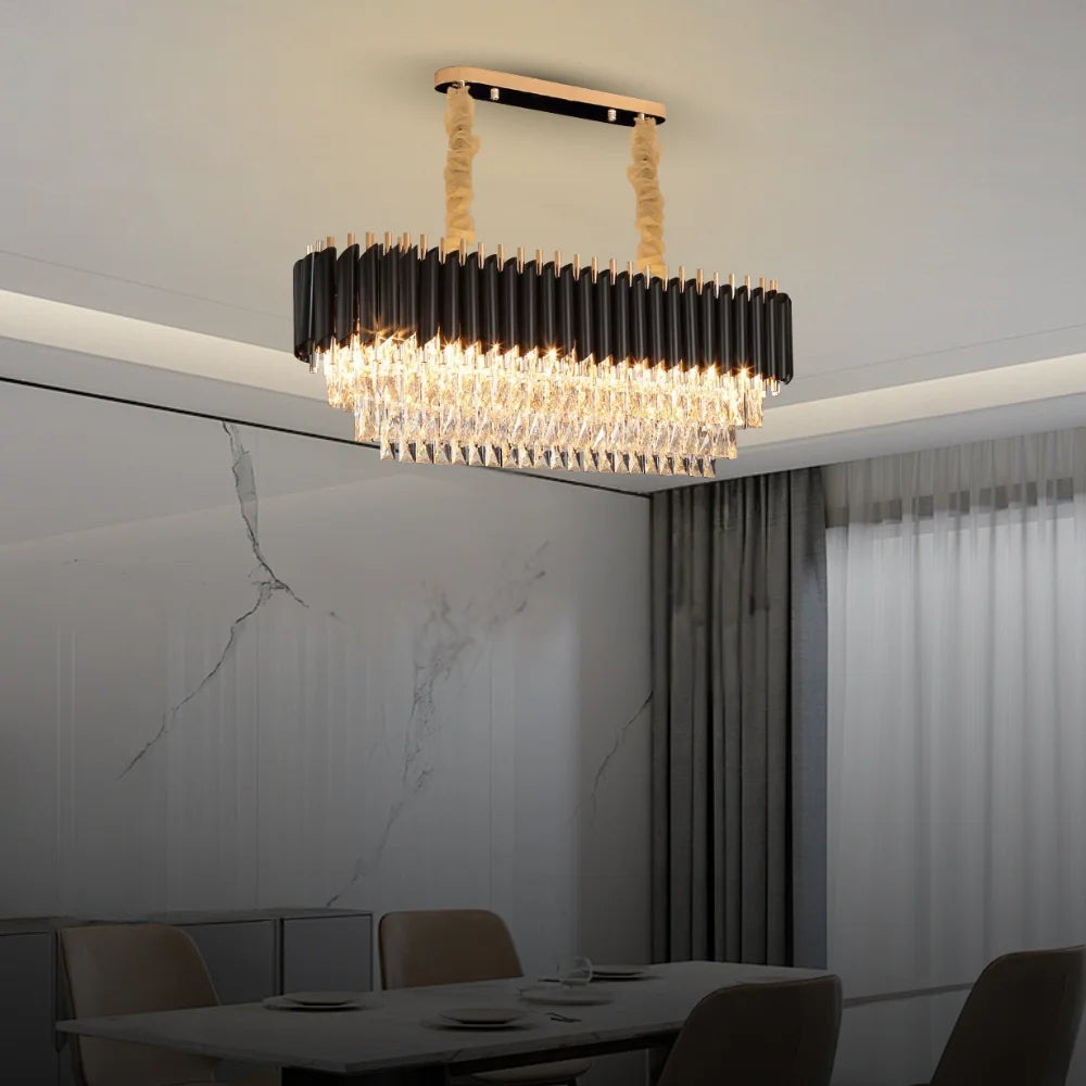 black crystal chandelier