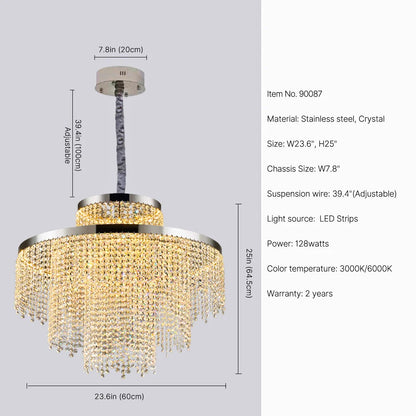 crystal chandelier light fixture