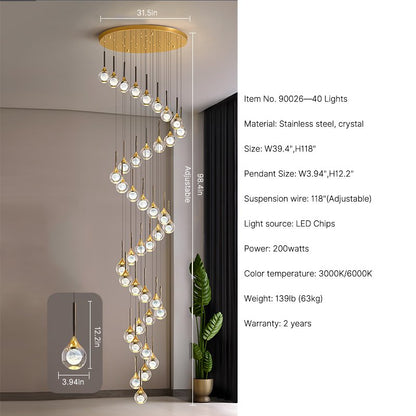 crystal galaxy chandelier