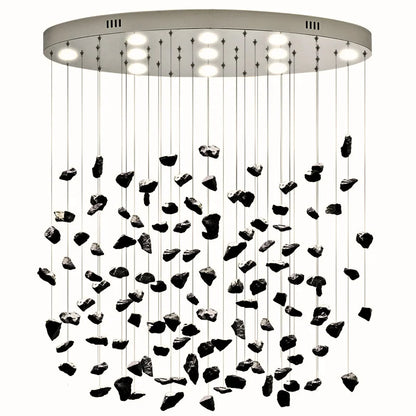 crystal stone chandelier