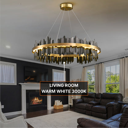 designer black chandelier
