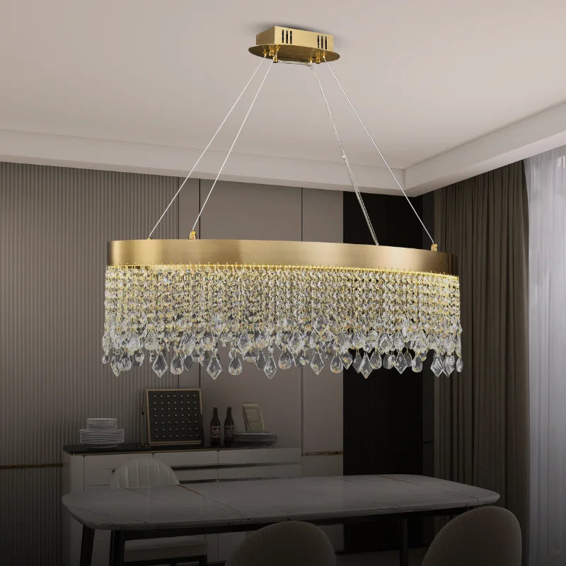 dining room crystal chandelier