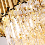 dining room rectangular crystal chandelier