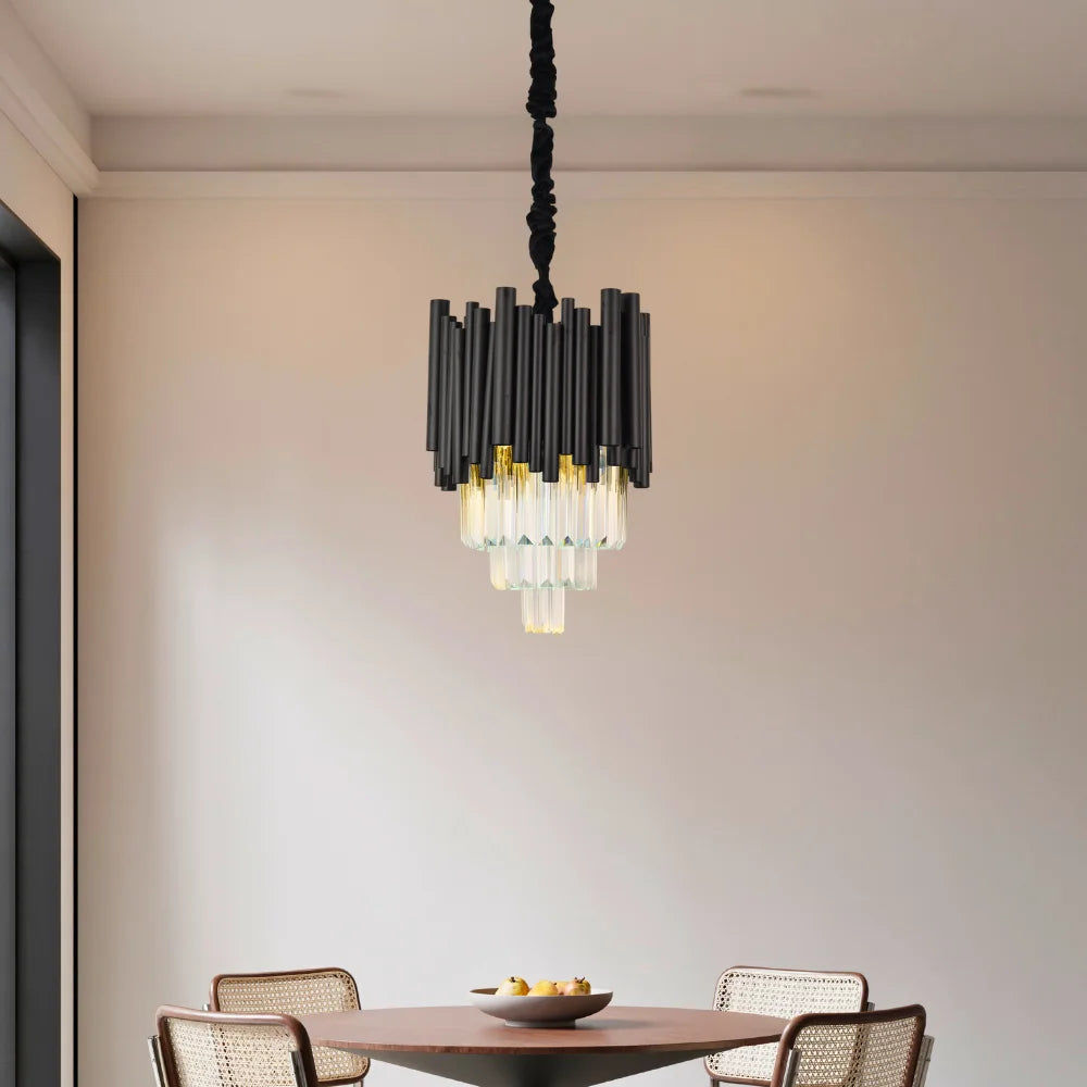 dining room small crystal chandelier