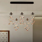 dining table with lights