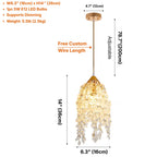 Drova decorative pendant light for warm ambient living room and dining room illumination