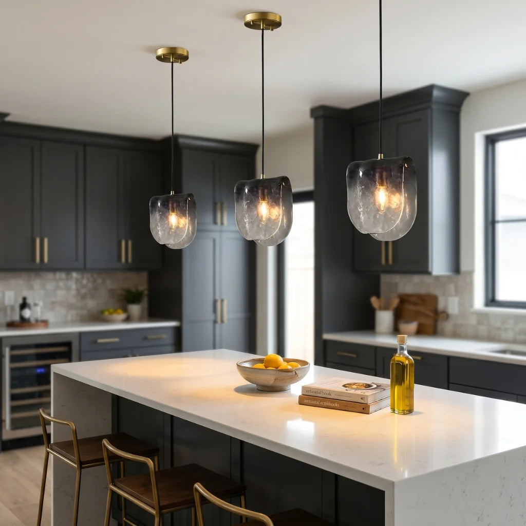 Dysa decorative pendant light for warm ambient living room and dining room illumination