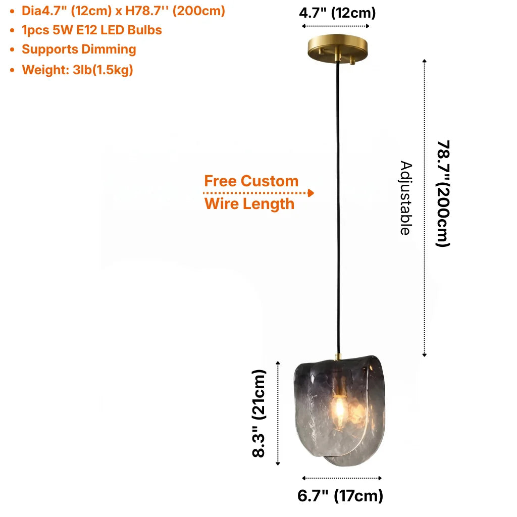 YOOGEE Dysa pendant light for elegant living room and dining room lighting