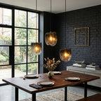 Dysa decorative pendant light for warm ambient living room and dining room illumination