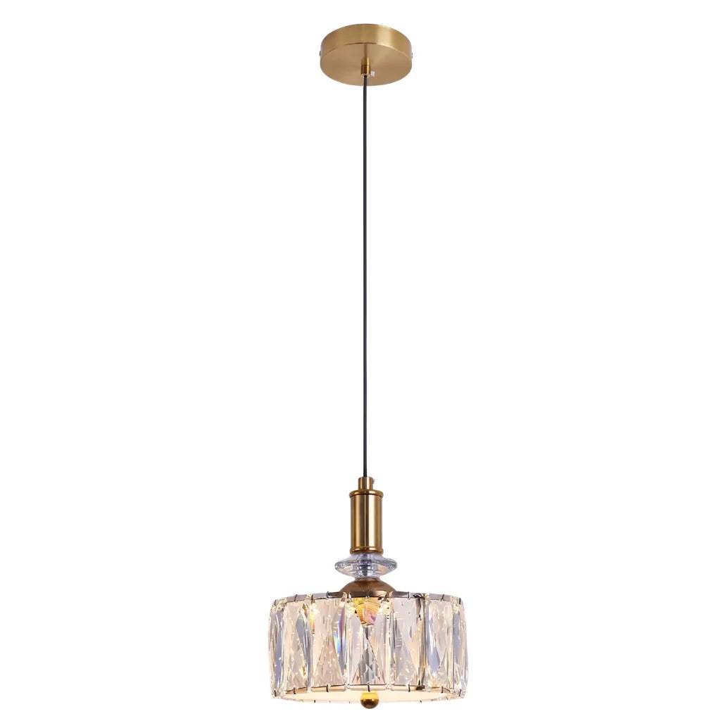 YOOGEE Elora crystal pendant light for luxury dining room and kitchen island lighting