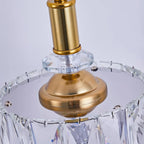 Modern crystal pendant lamp by YOOGEE for elegant living room and dining area decor