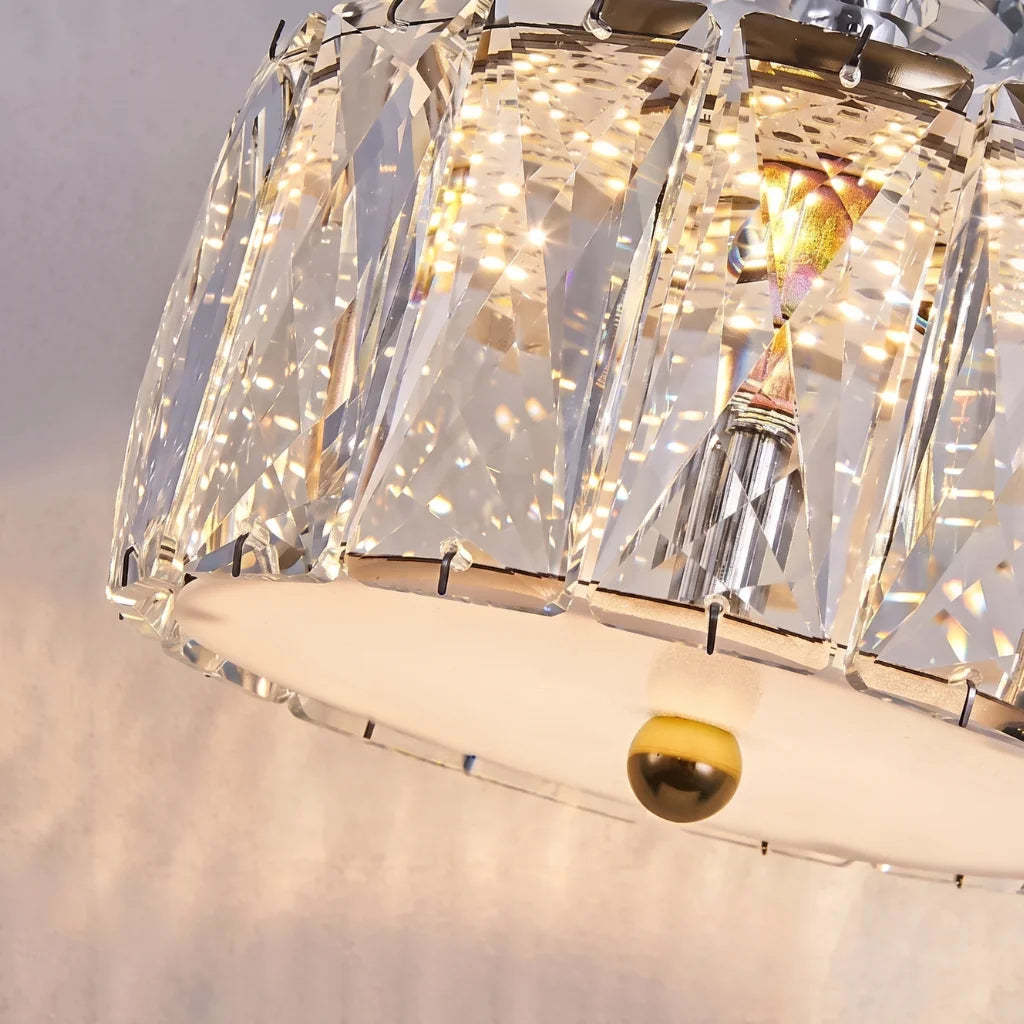 YOOGEE Elora crystal pendant light for luxury dining room and kitchen island lighting