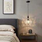 Elora crystal hanging light fixture for upscale home interior lighting by YOOGEE