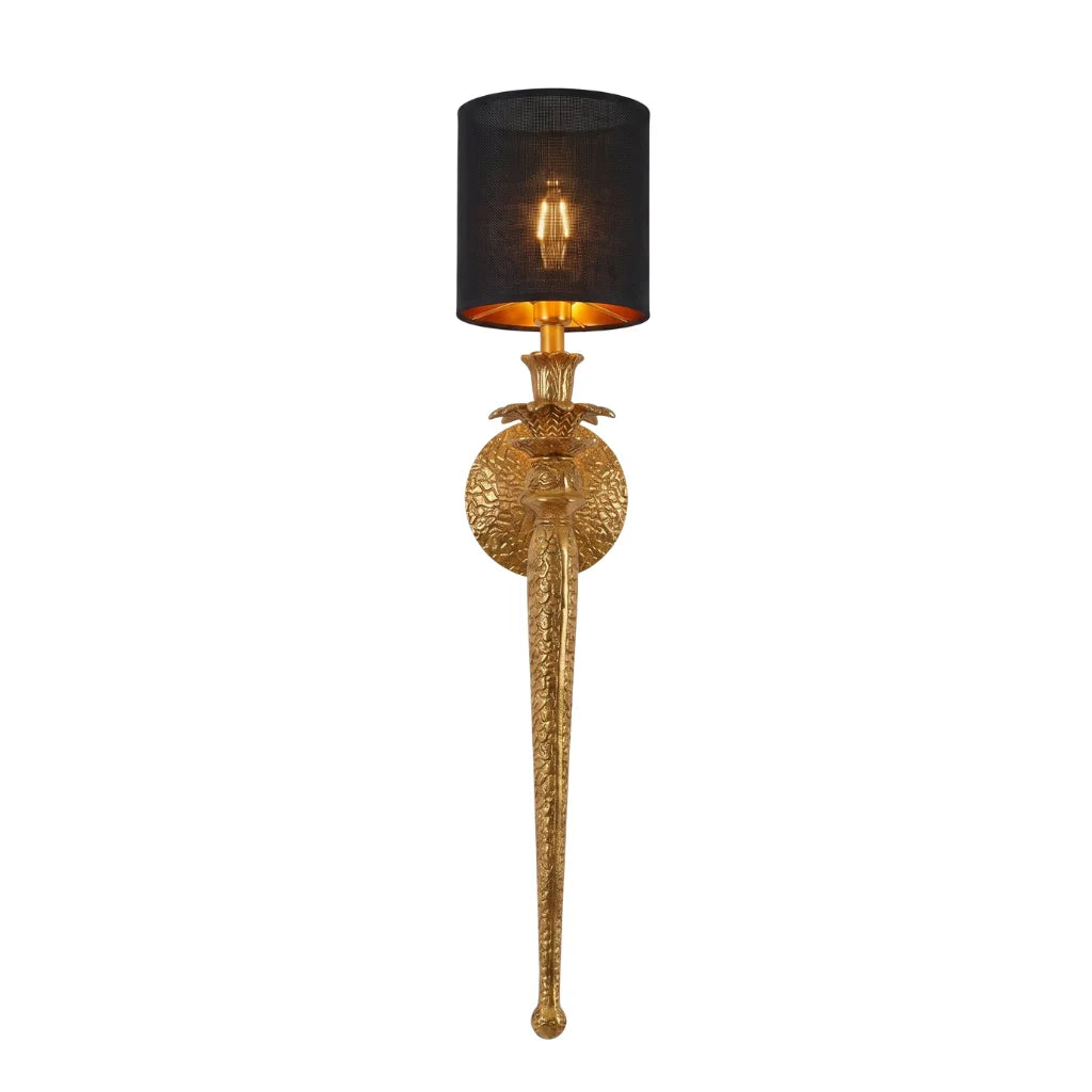 Elyra decorative wall sconce for warm ambient bedroom and hallway illumination
