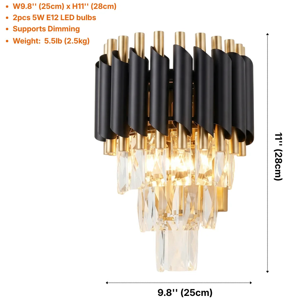 YOOGEE Ethereal wall sconce for elegant bedroom and hallway lighting